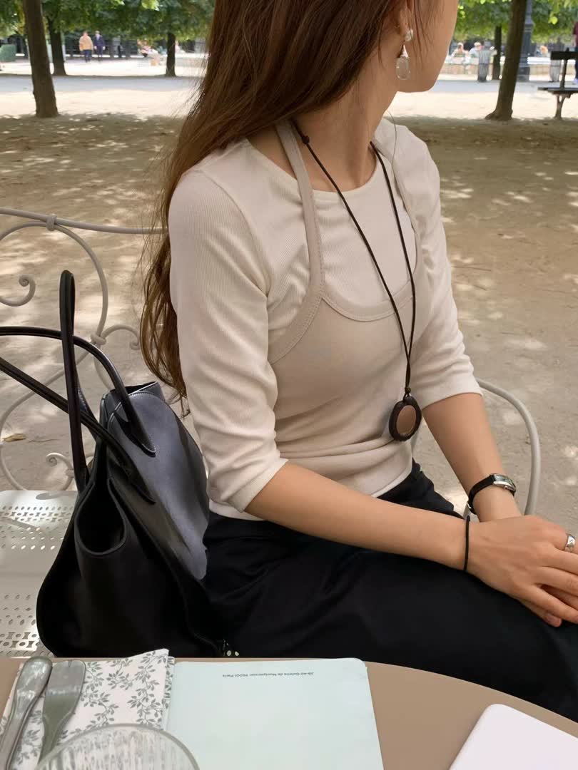 正韓女裝：ionme私藏早秋款！五分袖/短版，修飾身材好比例 - 商品圖片 3