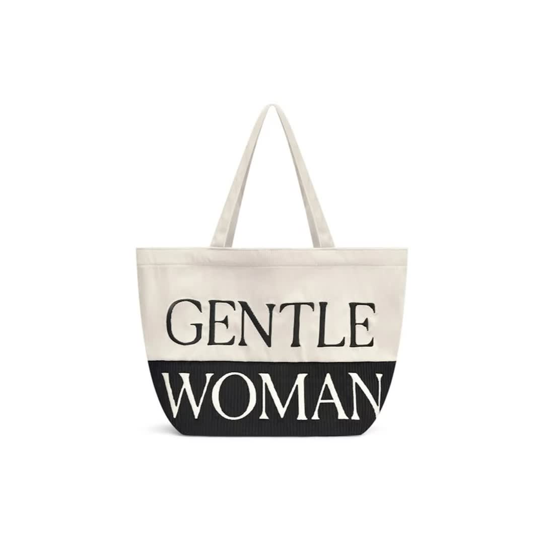 通勤上課托特包：GENTLE WOMAN米黑撞色好搭嗎？ - 商品圖片 2