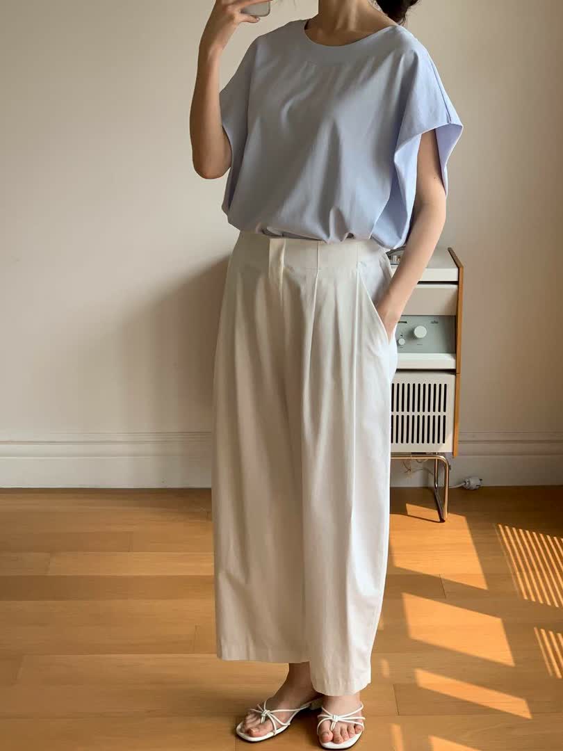 棉T如何選？BA家落肩款不卡脖、遮肉、夏天穿舒服 - 商品圖片 4