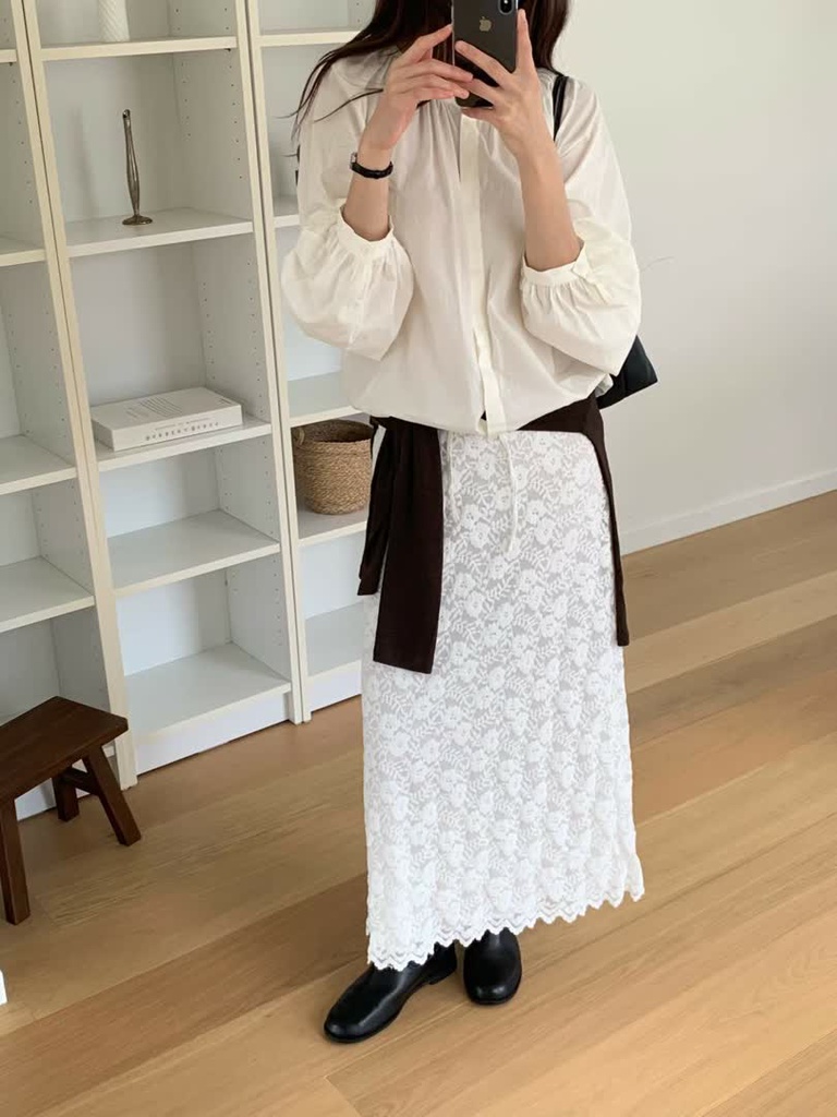 HO家抽繩澎袖襯衫 商品圖 21