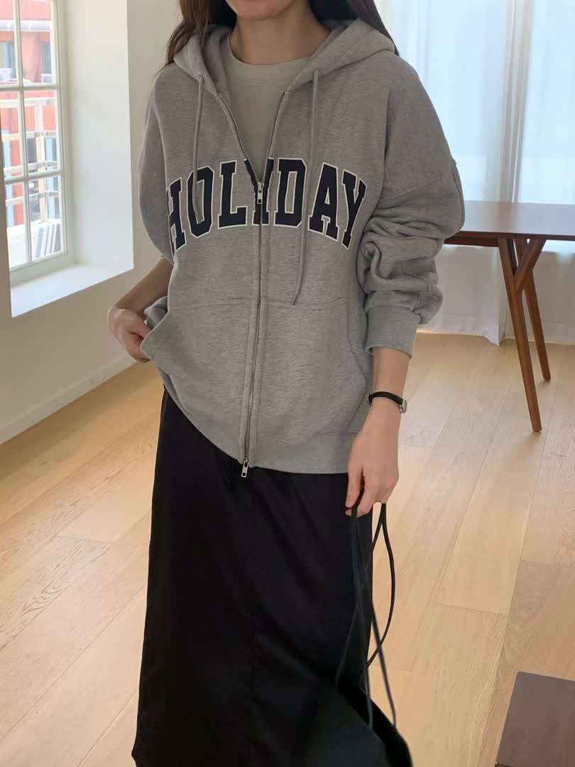 HO家HOLIDAY連帽拉鍊外套