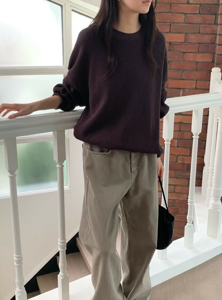 HO家華夫格長袖上衣 商品圖 7