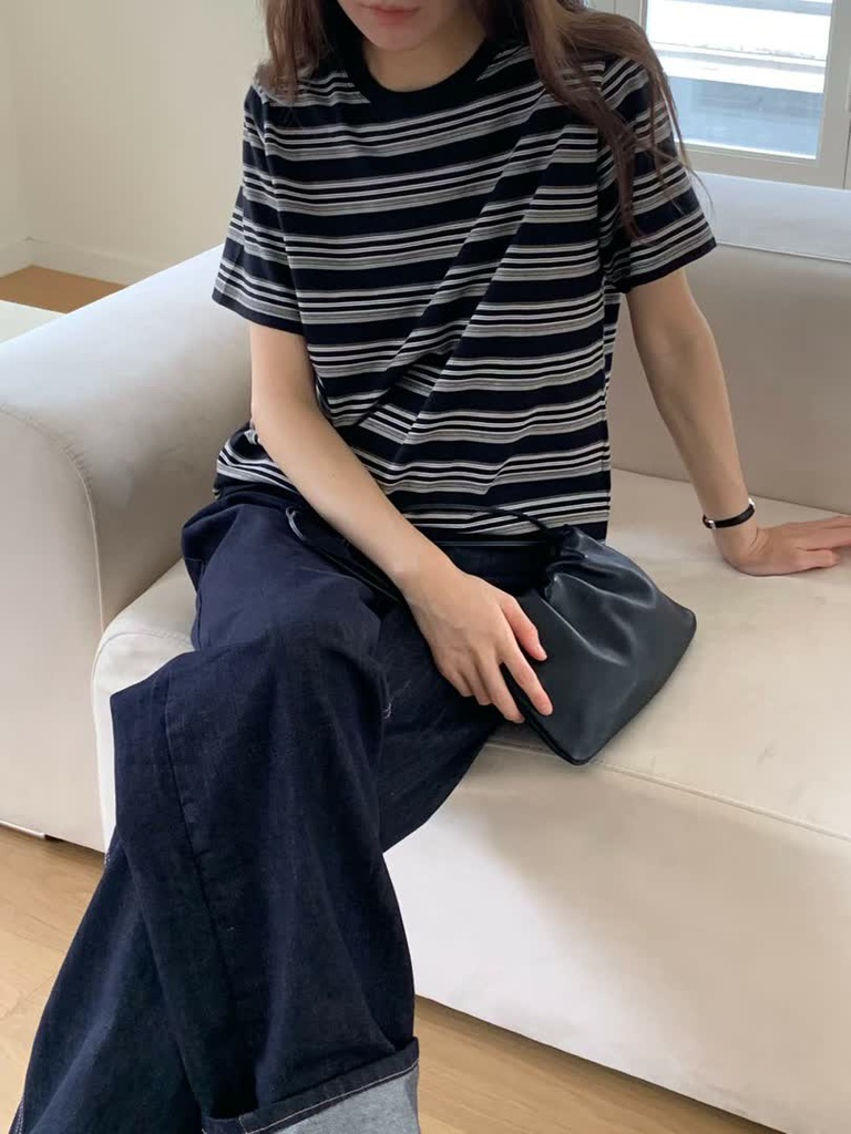 HO家條紋短袖T恤 商品圖 4