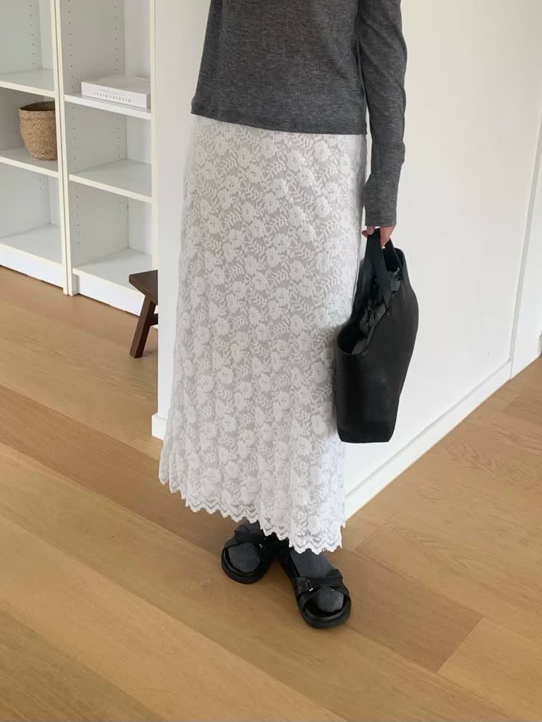HO家立體花朵蕾絲長裙 商品圖 9