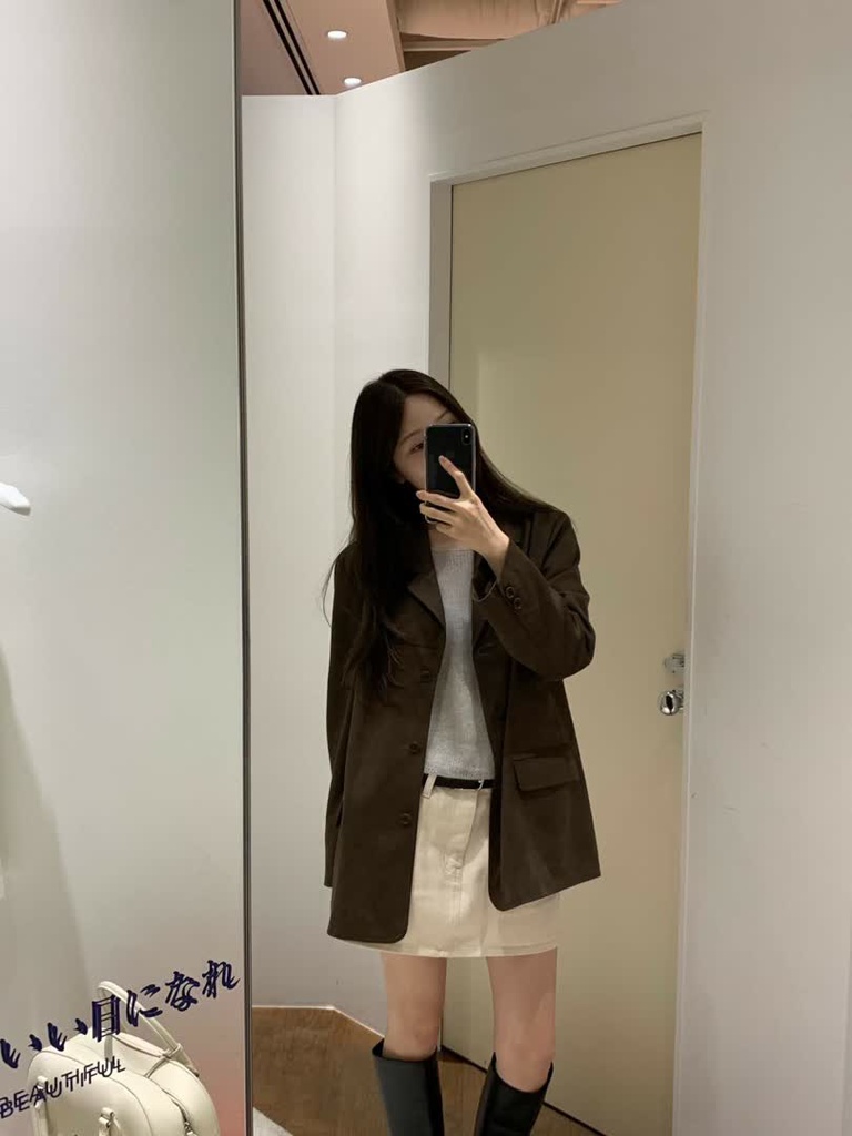 OU家麂皮絨西裝外套 商品圖 4