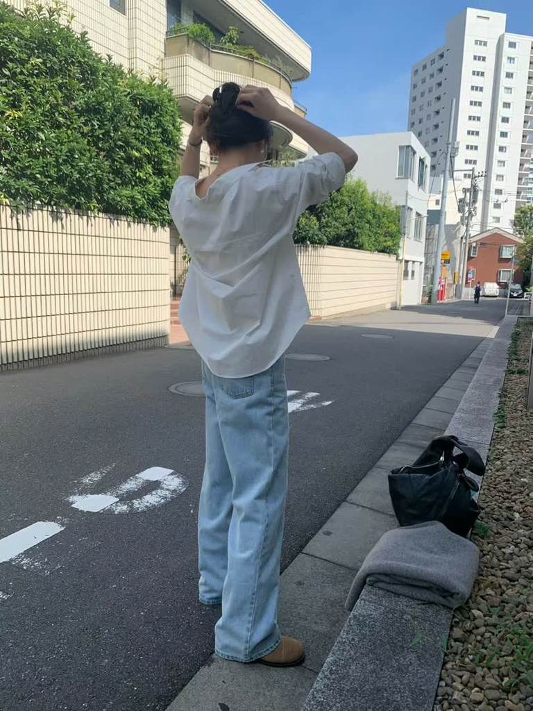OU家棉質寬版襯衫 商品圖 3