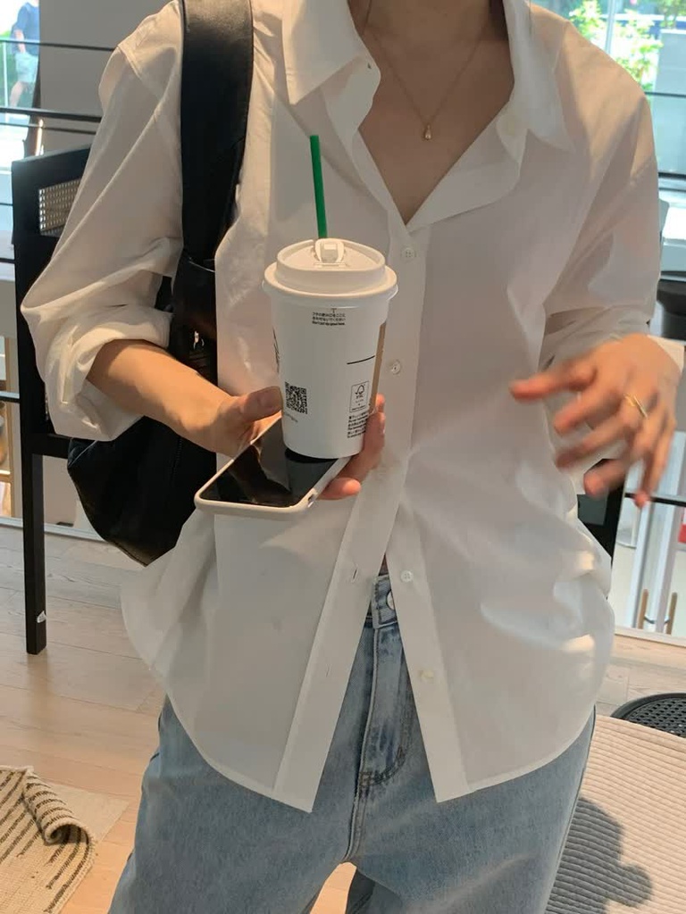 OU家棉質寬版襯衫 商品圖 26