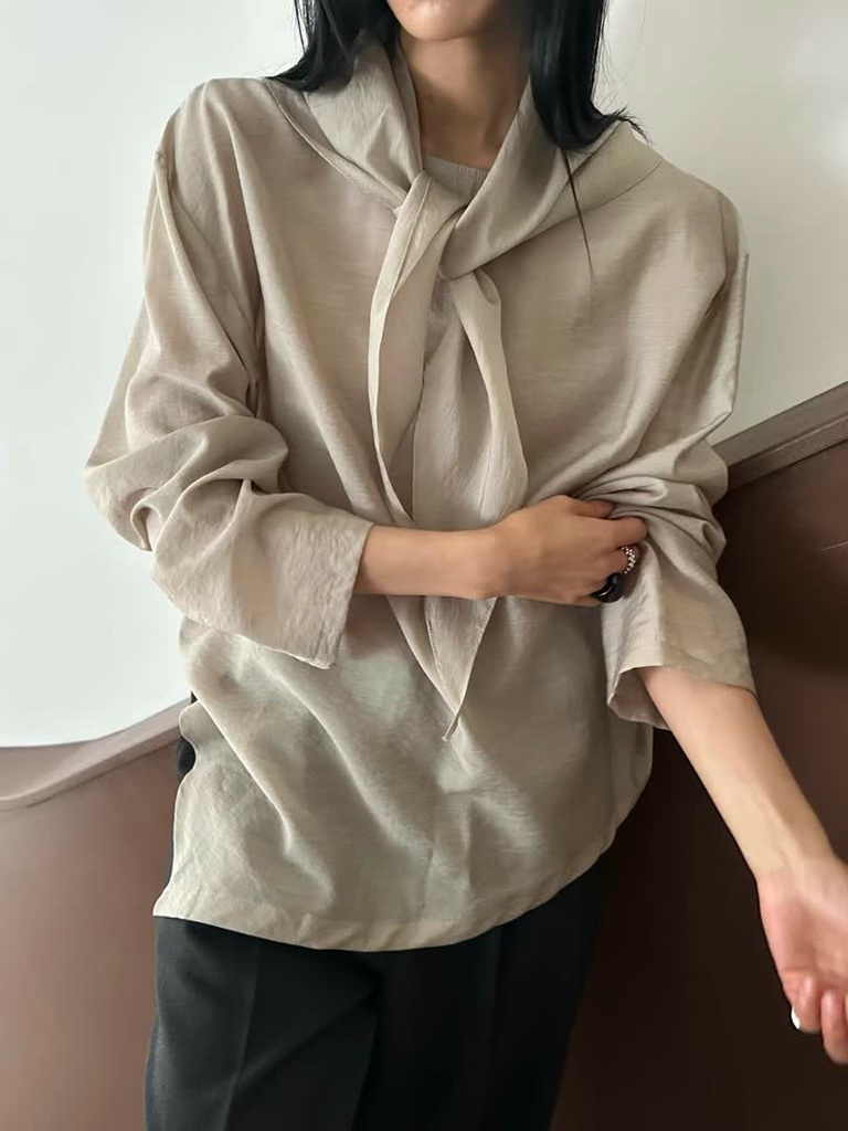 LE家綁帶造型寬版上衣 商品圖 8