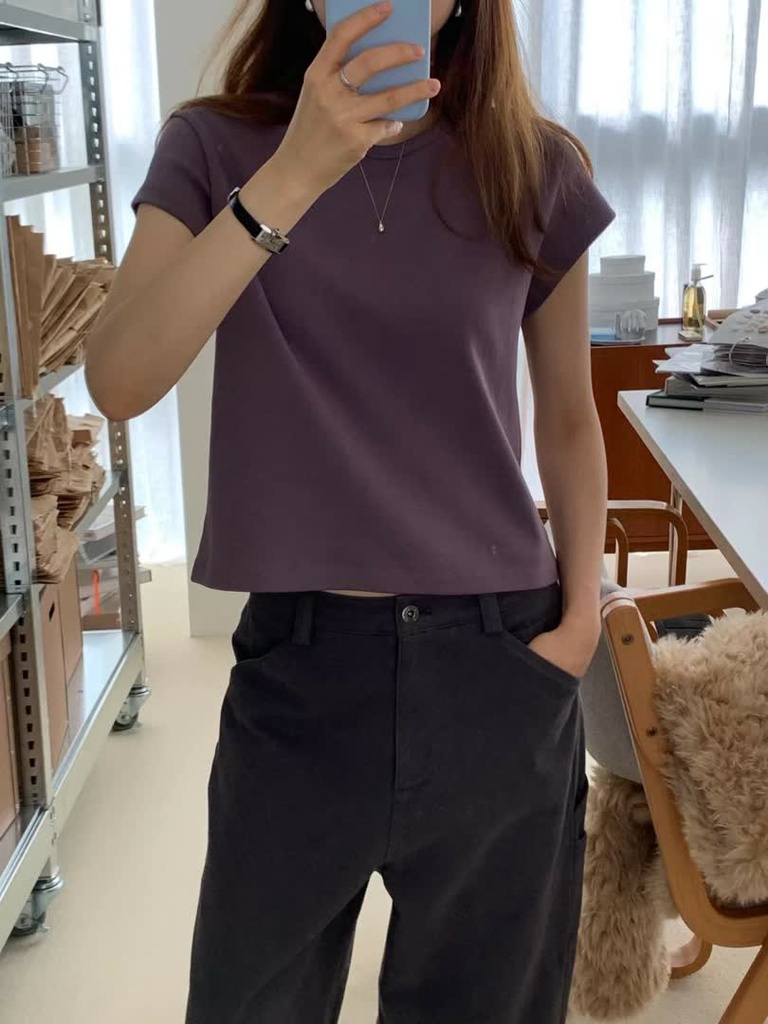 OU家圓領短袖修身上衣 商品圖 16