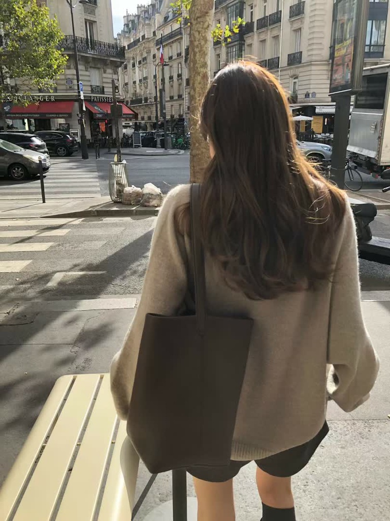 OU家柔灰澎澎針織外套 商品圖 6