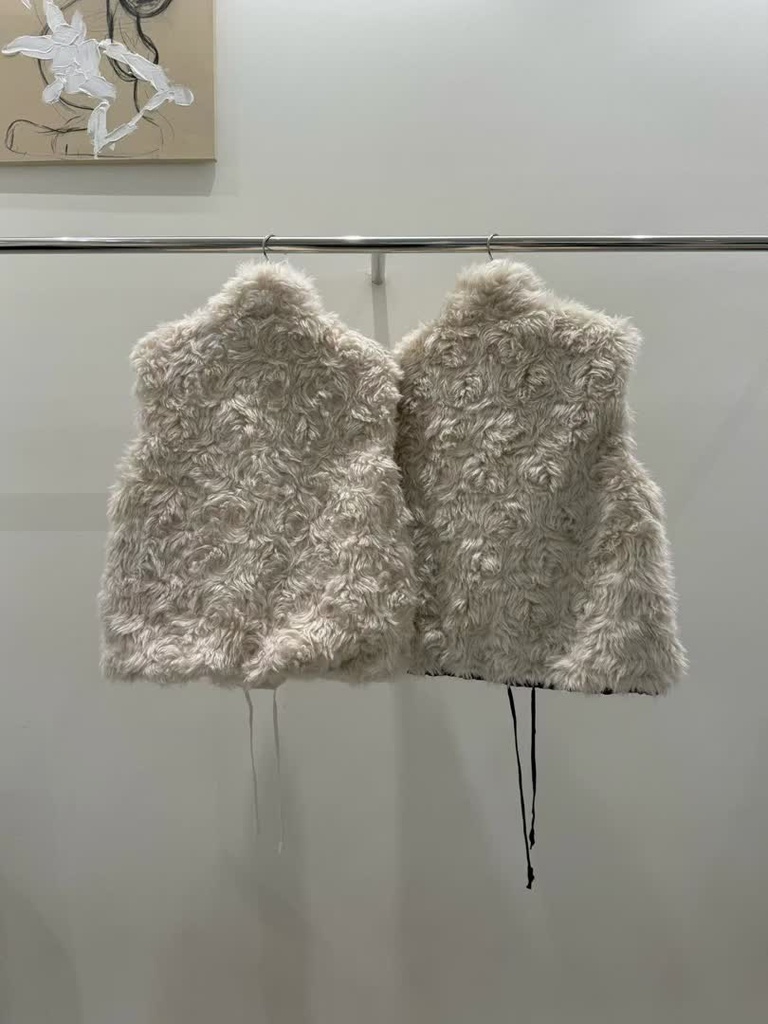 AL家雙面穿羊毛感背心 商品圖 2