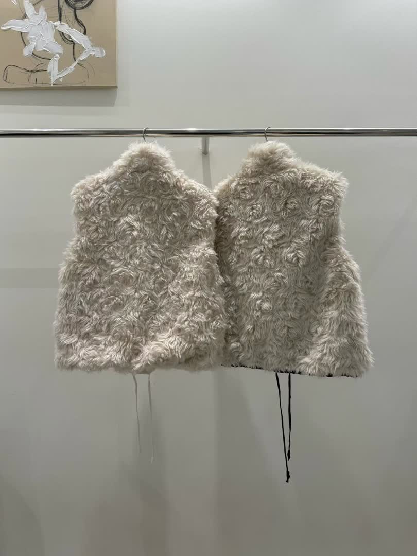 AL家雙面穿羊毛感背心
