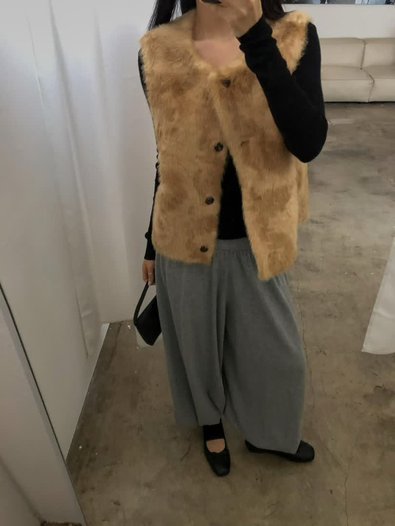 AL家羊毛短版背心 商品圖 7