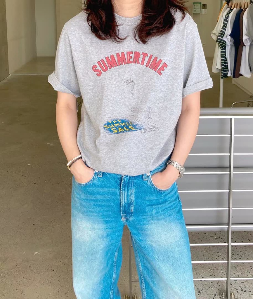 GL家SUMMERTIME印花棉T 商品圖 1