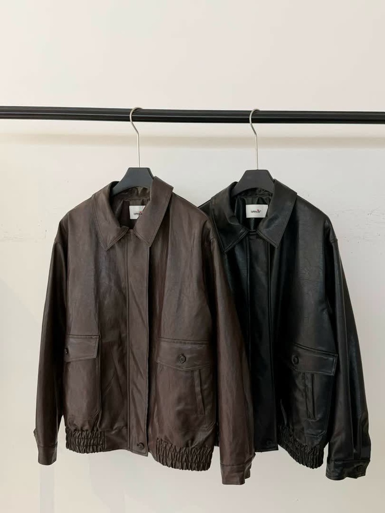 OS家復古PU皮夾克 商品圖 1