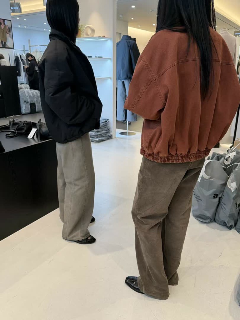 OS家復古水洗棉質短版夾克 商品圖 3
