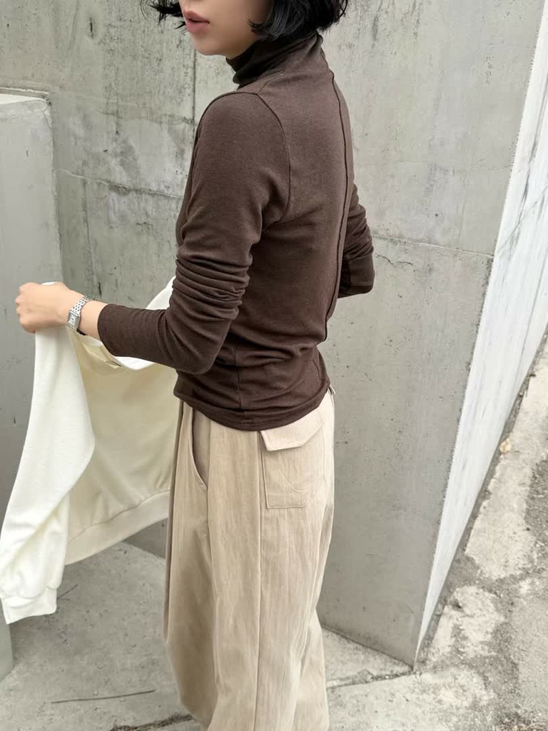 OS家修身高領長袖上衣 商品圖 6
