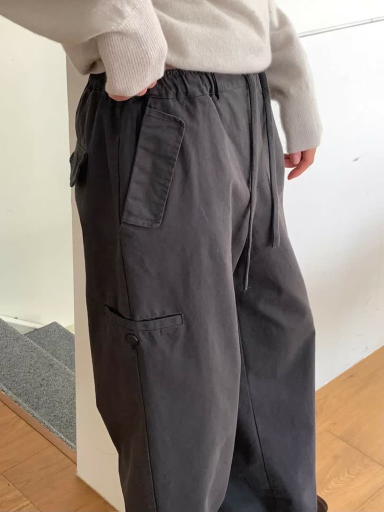 BL家工裝口袋寬褲 商品圖 6