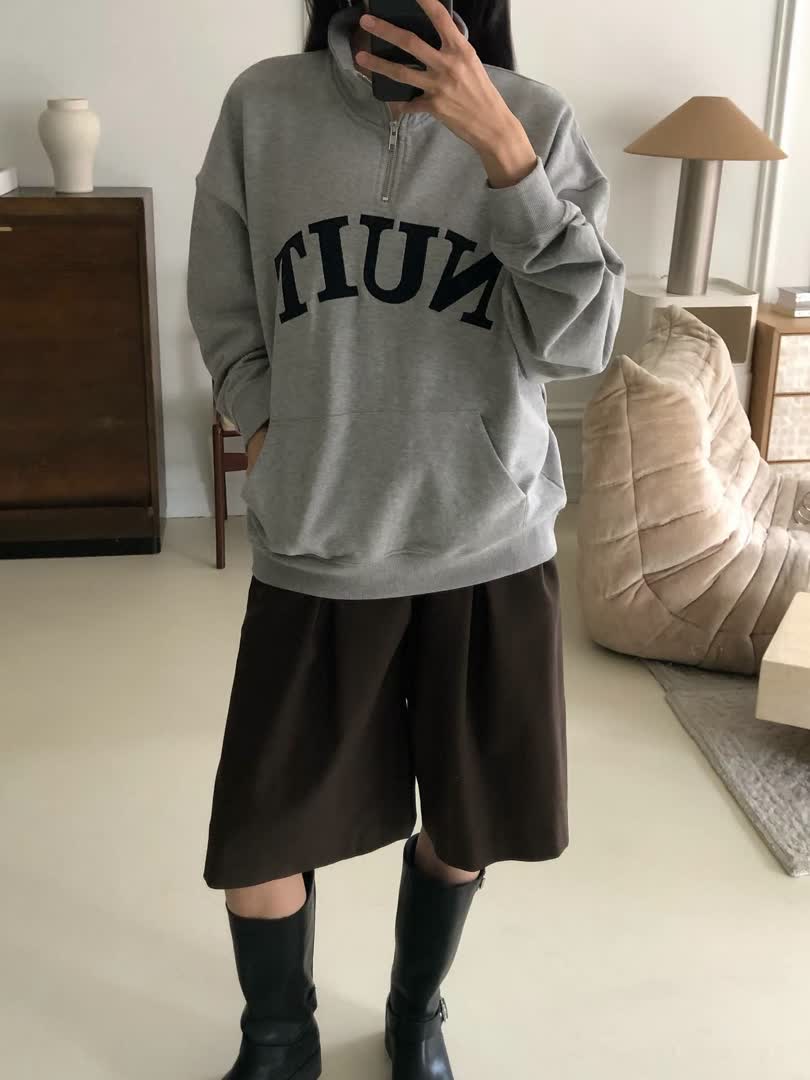 GA家打褶寬版裙褲