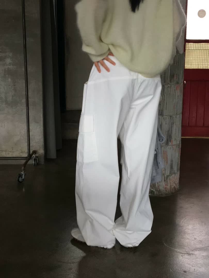 BP家抽繩工裝寬褲