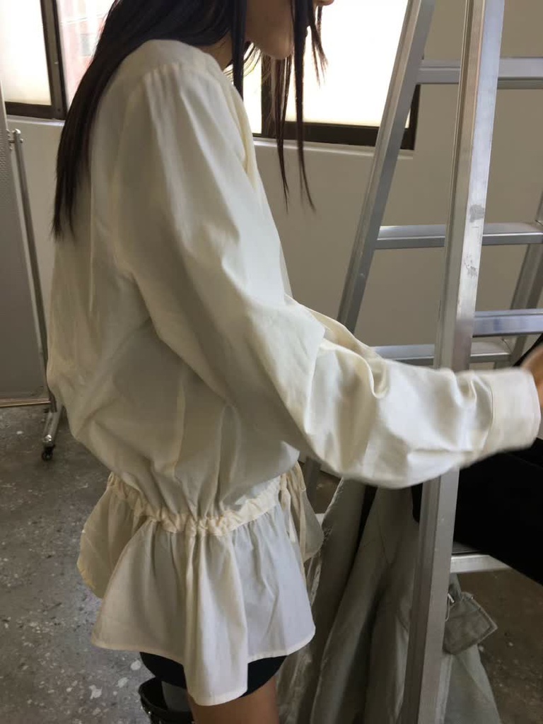BP家抽繩荷葉襯衫洋裝 商品圖 3