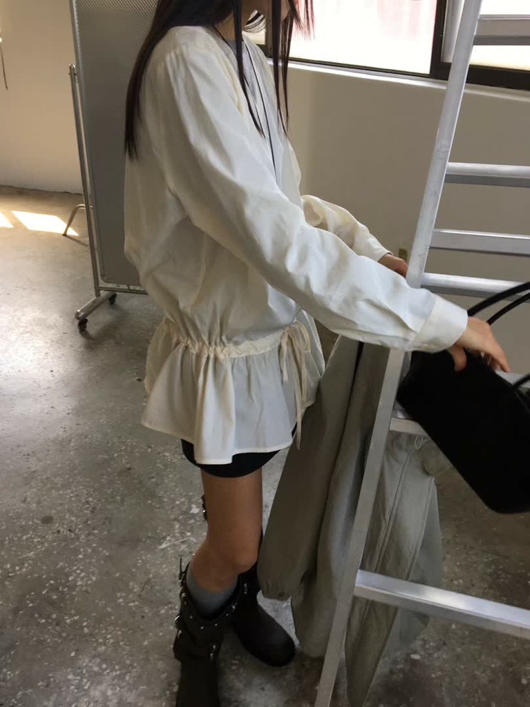BP家抽繩荷葉襯衫洋裝 商品圖 5