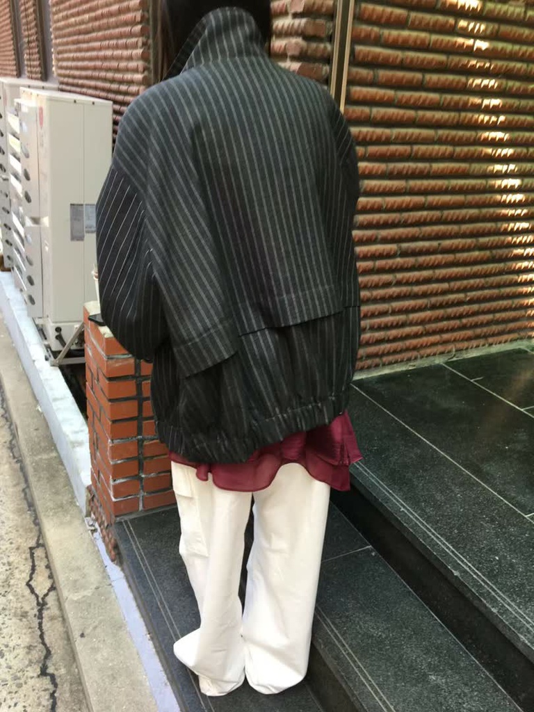 BP家條紋立領拉鍊外套 商品圖 7