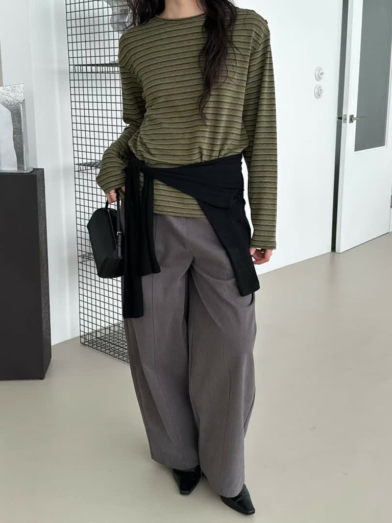 LE家中心壓線寬版長褲 商品圖 7