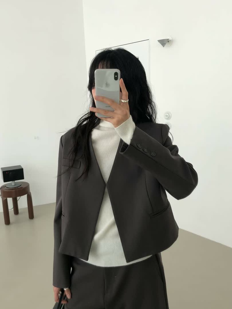 LE家無領西裝外套短褲套裝 商品圖 3