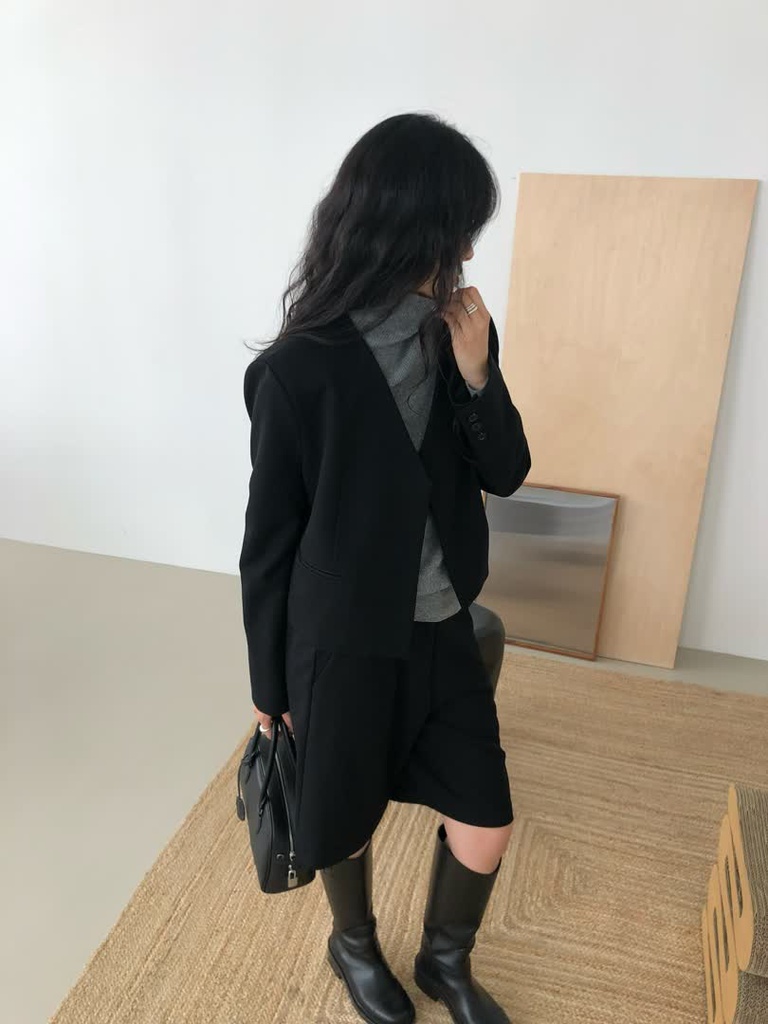 LE家無領西裝外套短褲套裝 商品圖 5