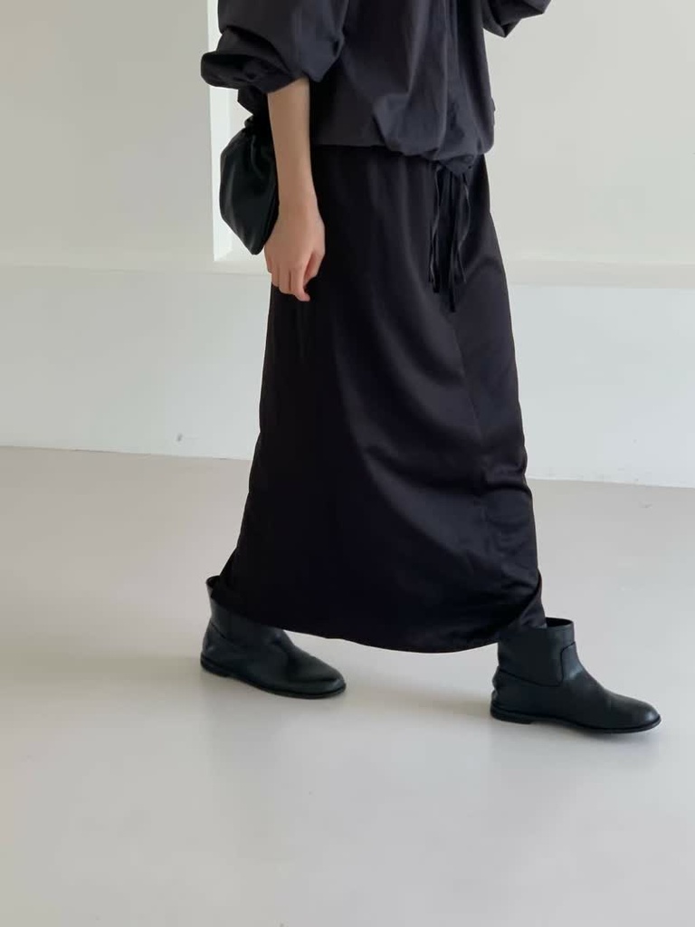 HO家絲滑鬆緊腰長裙 商品圖 5