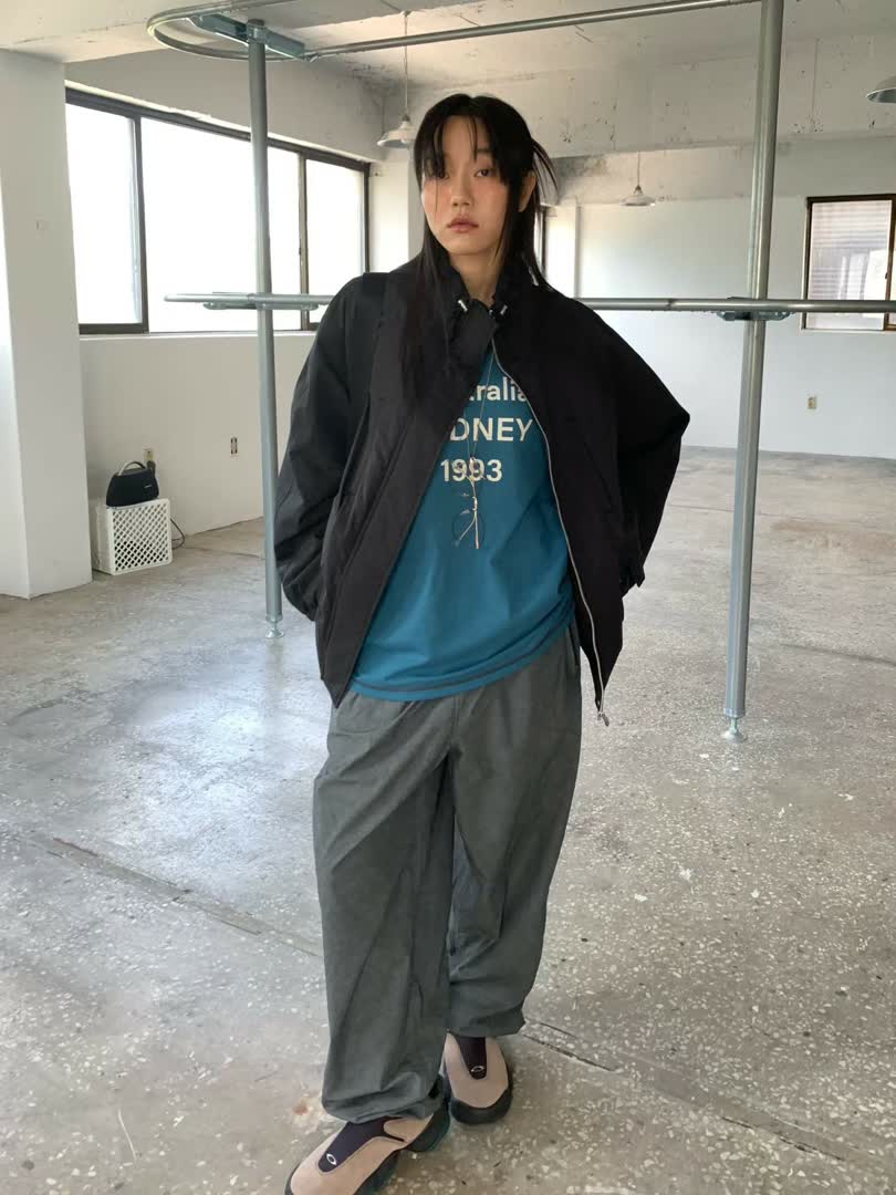 BP家立領抽繩風衣外套