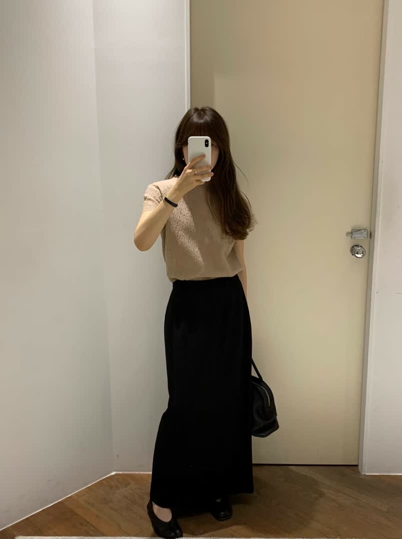 OU家羊毛長裙