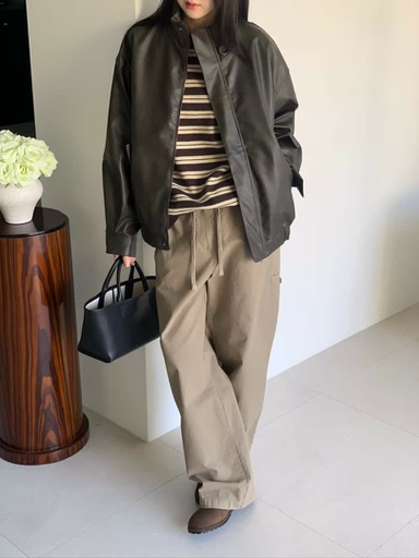 BL家工裝口袋寬褲